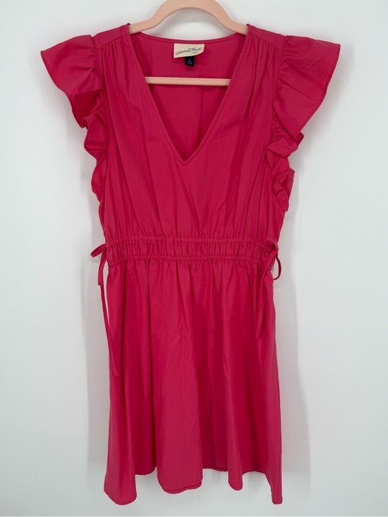 Universal Thread Dresses & Skirts - Universal Thread Hot Pink V-Neck Dress with Flutter Sleeves Mini